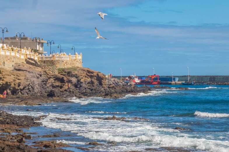 Imagen de archivo de la costa de Taliarte, en Telde (Foto Antonio Rico)